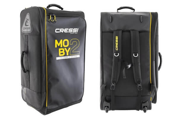 Matkalaukku sukelluvälineille ja muille urheiluvälineille