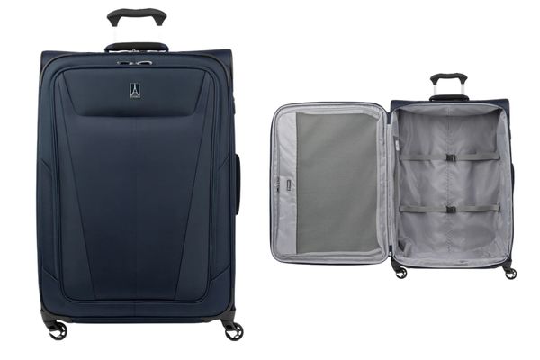 Kevyt iso kangaspintainen matkalaukku