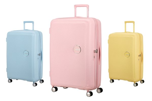 American tourister soundbox iso matkalaukku